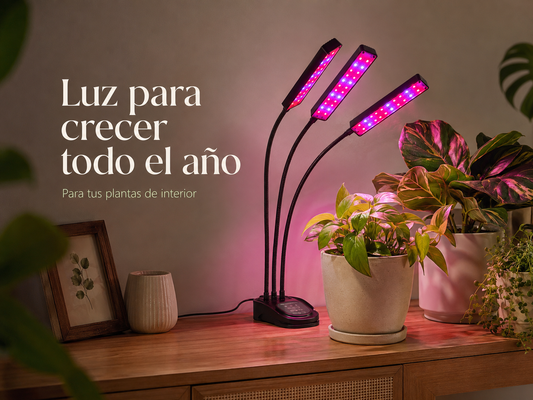 Grow Light LED 360° para Plantas de Interior
