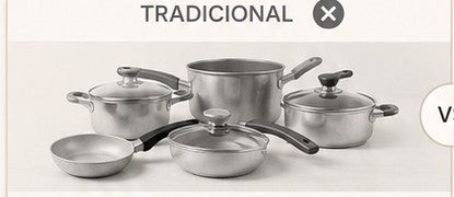 Ollas tradicionales ocupando espacio