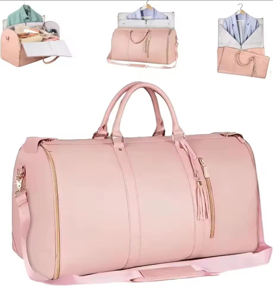 Diseño dos en uno de la maleta y bolsa para prendas